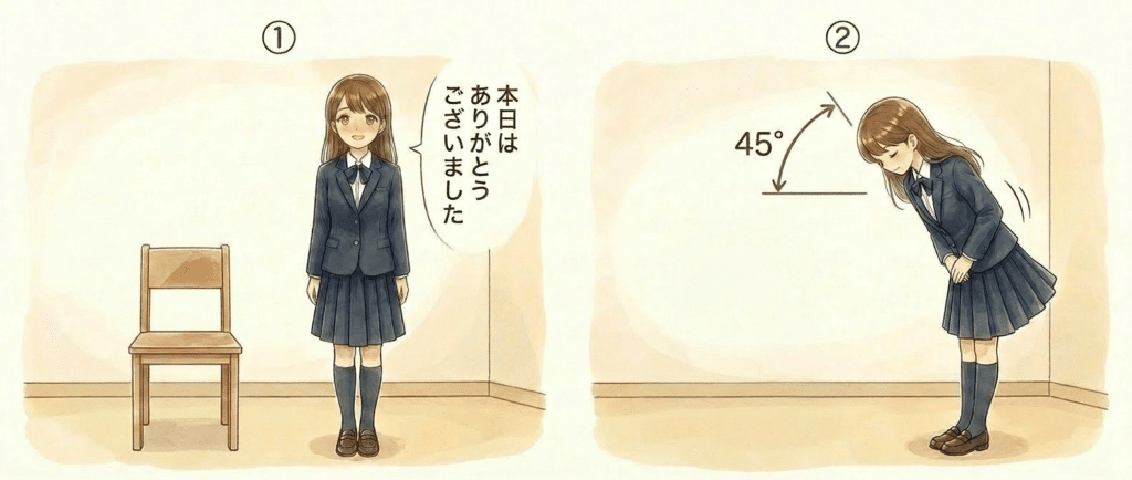 退室時　お礼のあいさつ