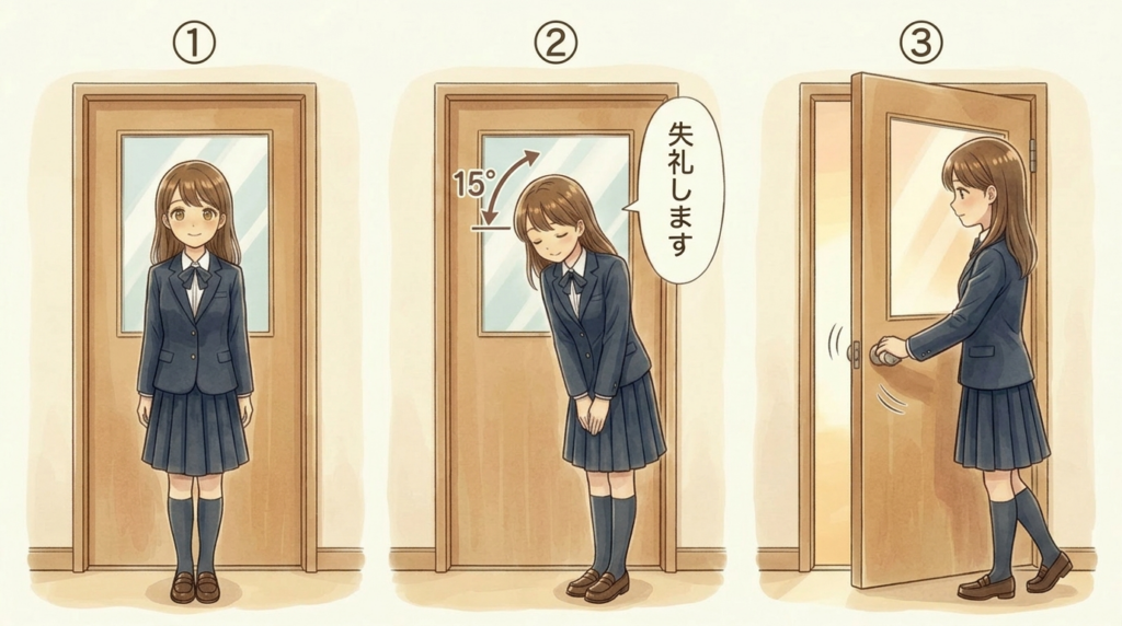 退室時のマナー